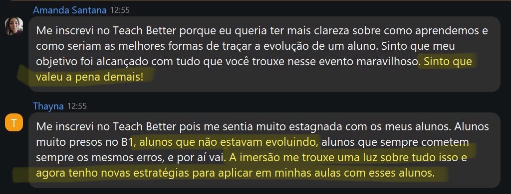 Depoimento de aluna do Teach Better (3)